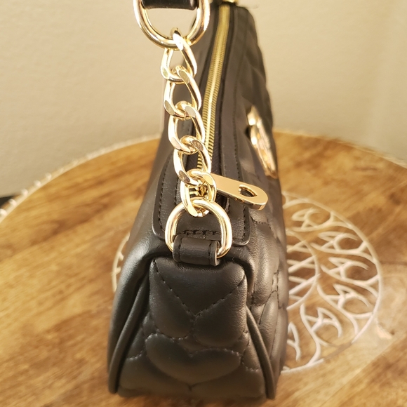 Juicy Couture Black Flawless Shoulder Bag & Slim Elongated Bifold Wallet NWT - Picture 6 of 16